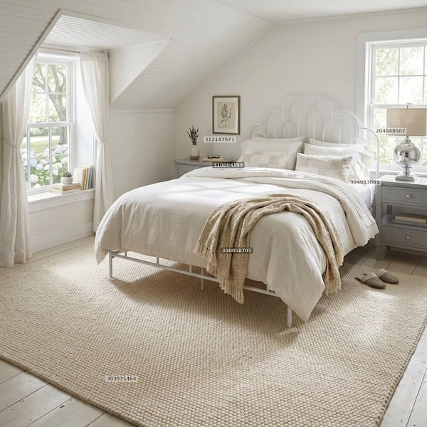 SAFAVIEH Natura Ivory 9 ft. x 12 ft. Gradient Area Rug NAT620A-9