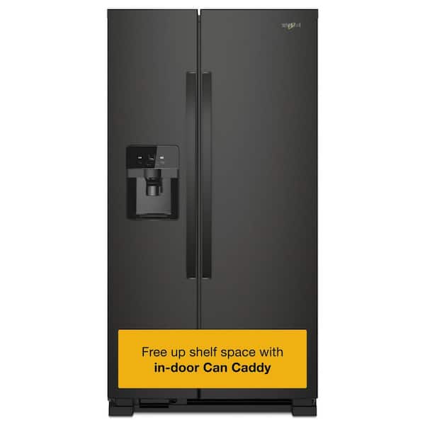 21.4 cu. ft. Side by Side Refrigerator in Black