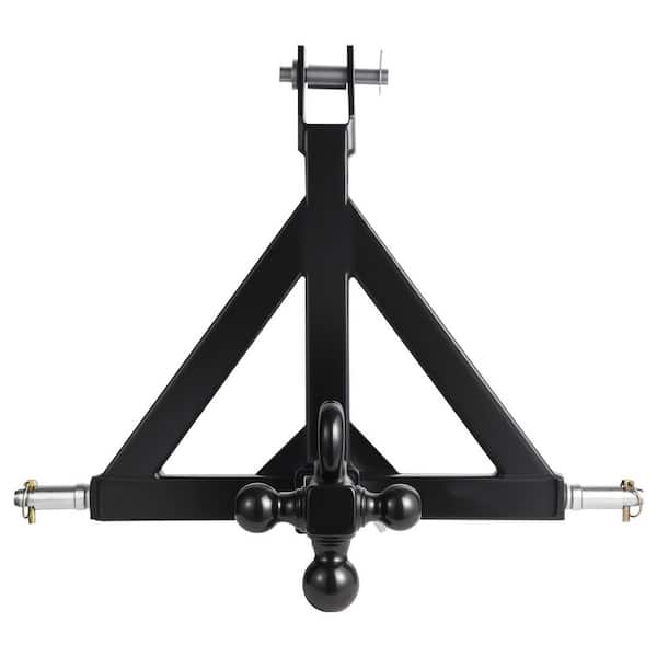 3-Point Trailer Hitch with 2 in. Receiver, 3pt Quick Hitch Attachment for Category 1-Tractor, 3000 lbs. Capacity