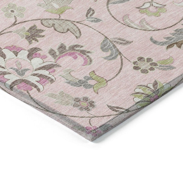 Chantille Machine Washable Indoor/Outdoor Abstract ACN1006 Pink 1 ft. 8 in. x 2 ft. 6 in. Area Rug