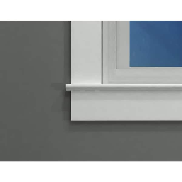 Royal Mouldings - 7318 3/4 in. x 3 1/2 in. x 96 in. Primed PVC Flat Utility Moulding, S4S (1-Piece − 8 Total Linear Feet)