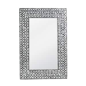 24 in. W x 35.8 in. H Iron Silver Vanity Mirror