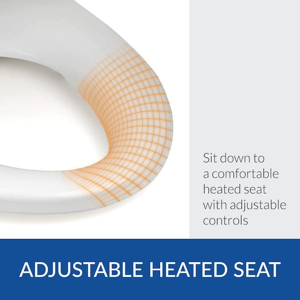 bioBidet Electric Bidet Seat Round Toilets White Fusion Heating Technology 