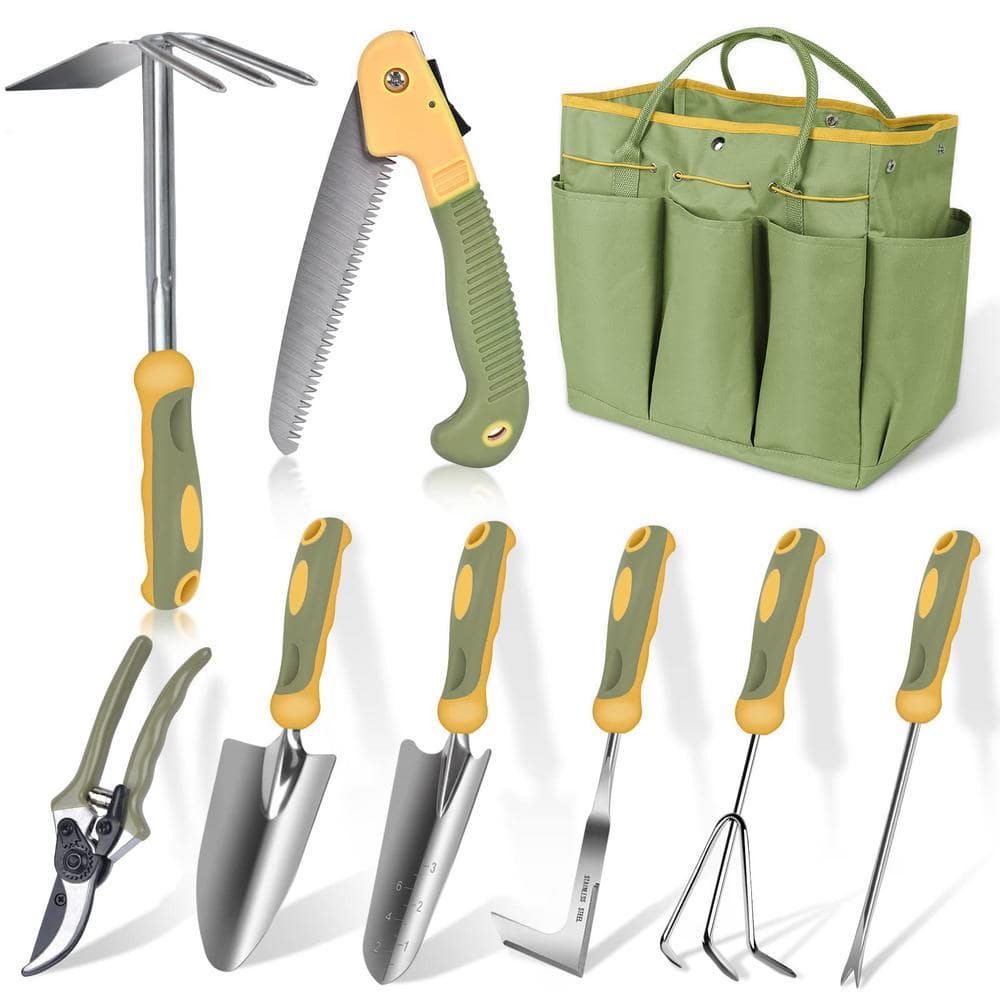FAWEY TRED INC 9-Piece Garden Tool Set TG33362 - The Home Depot