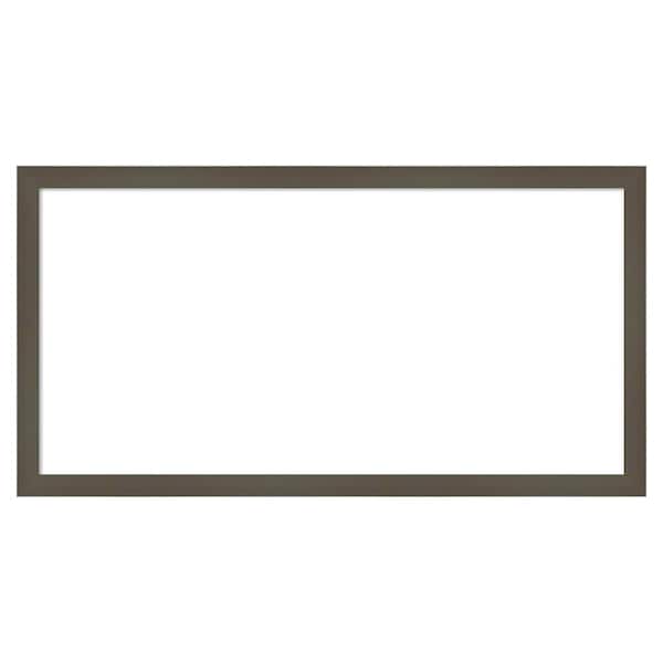 Amanti Art Svelte Clay Grey 25 in. x 13 in. Wood Framed Dry Erase Magnetic Memo Board