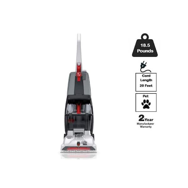 TurboScrub Upright Corded Carpet Cleaner Machine, Deep Clean Carpet Shampooer for Carpet, Upholstery and Fabric in Black
