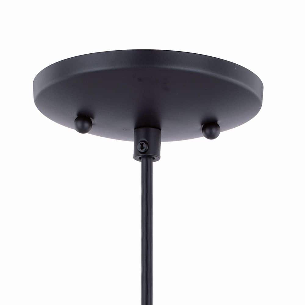 Milano Oil Rubbed Bronze Mini Pendant with Amber Glass