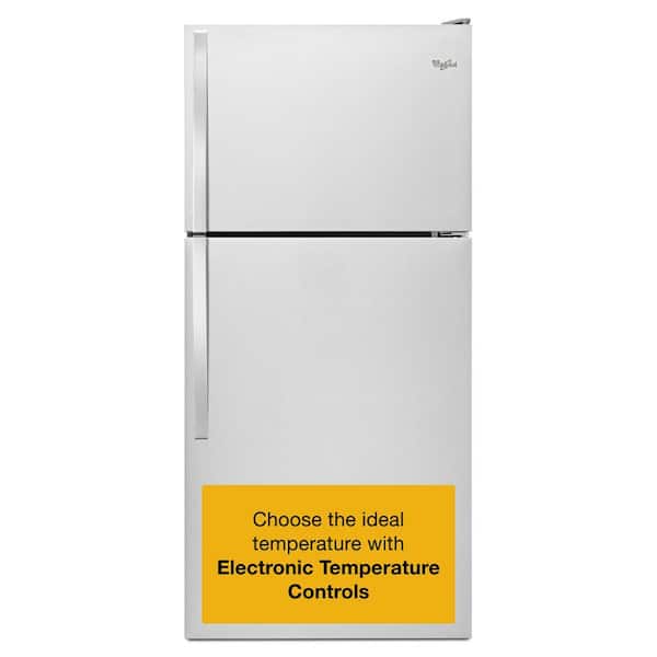 18.2 cu. ft. Top Freezer Refrigerator in Monochromatic Stainless Steel