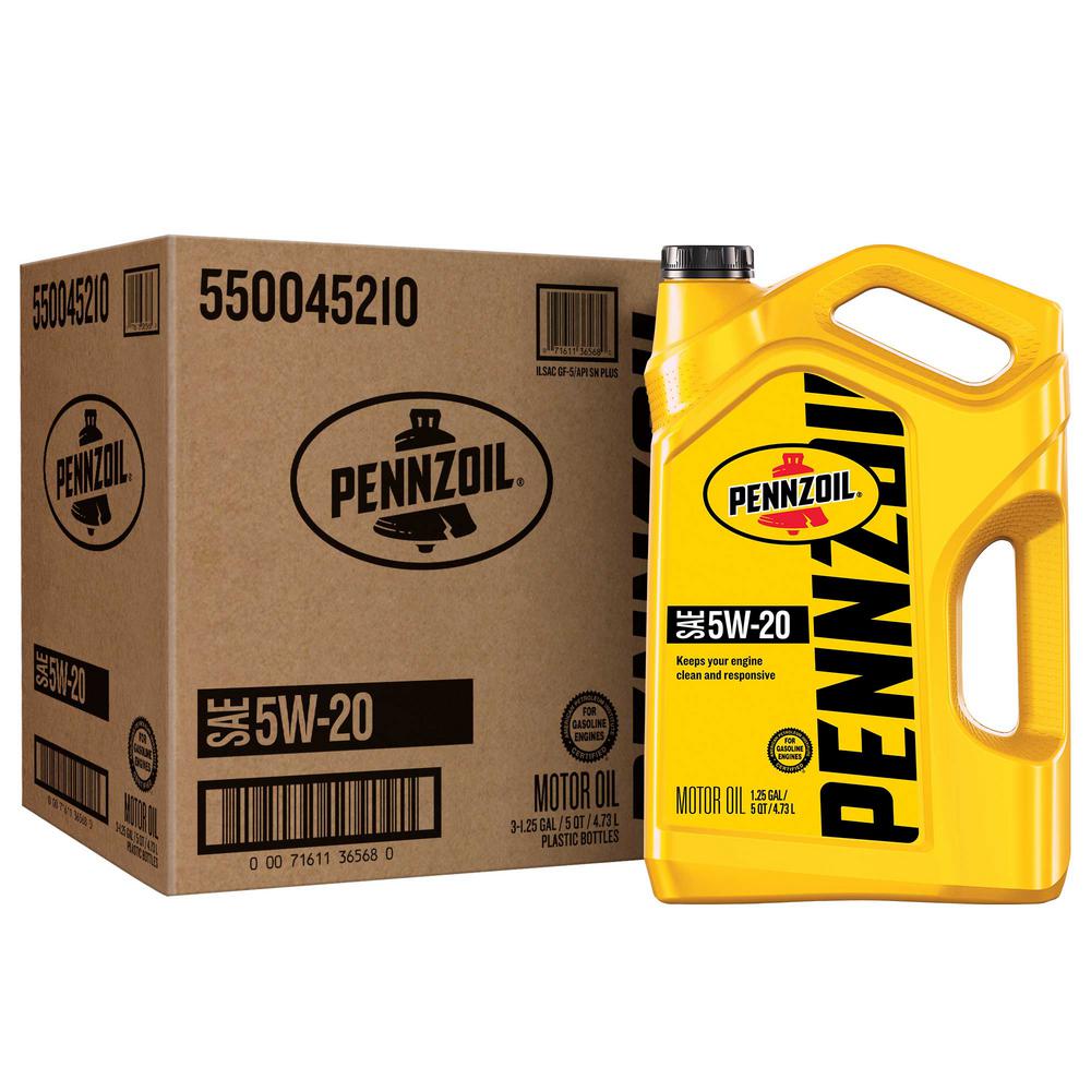 5W-20 Conventional Motor Oil (3-Pack)