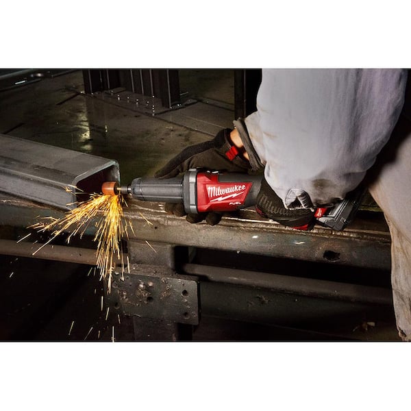 Milwaukee M18 FUEL 18V Lithium-Ion Brushless Cordless 2-3 in. Variable  Speed Die Grinder Paddle Switch w/One-Key (Tool-Only)