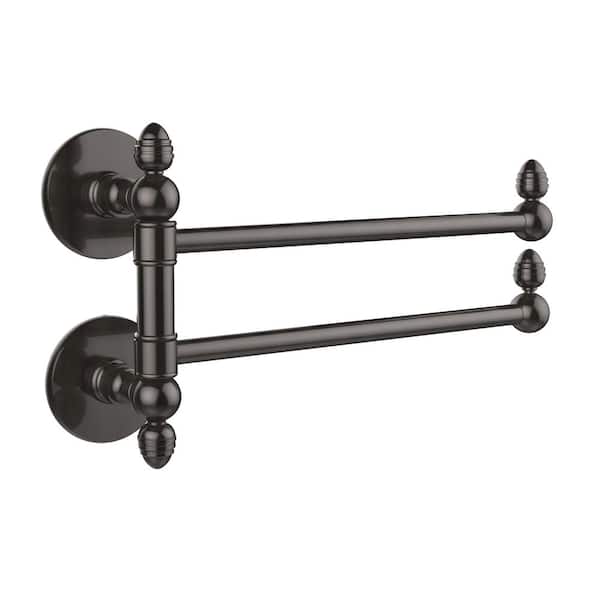 Allied Brass Prestige Skyline Collection 2 Swing Arm Towel Rail in Oil Rubbed Bronze
