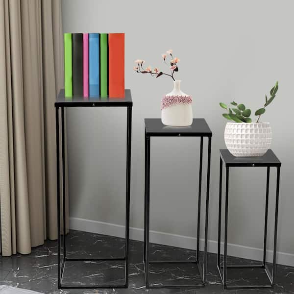  Small Folded Metal Plant Stand, 3 Pack Plant Stand Metal Potted  Flower Stands Indoor/Outdoor Garden Balcony Home Patio Flower Pot Holders（Black）  : Patio, Lawn & Garden