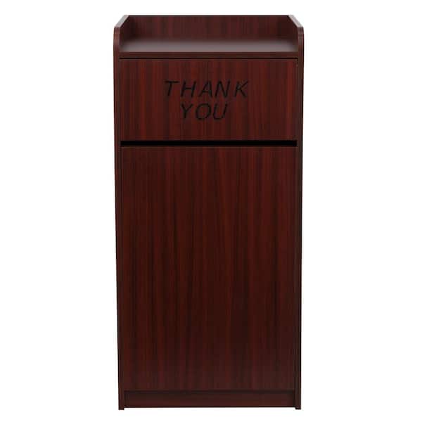 Carnegy Avenue Mahogany Sony Laminate Wood Commercial-Grade Trash