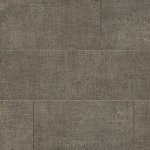 Unico Tobacco Matte 12 in. x 24 in. Concrete Look Porcelain Floor and Wall Tile (13.56 sq. ft./Case)