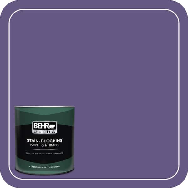 BEHR ULTRA 1 qt. #640B-7 Berry Jam Semi-Gloss Enamel Exterior Paint & Primer
