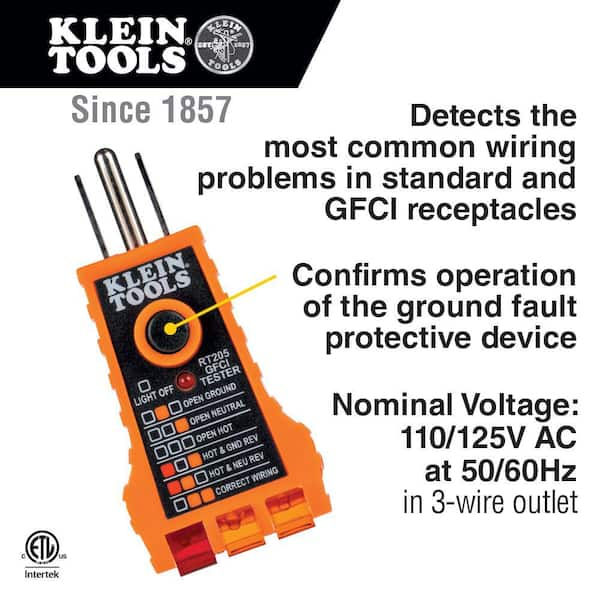 Klein Tools Infrared Thermometer with GFCI Receptacle Tester IR1KIT - The  Home Depot