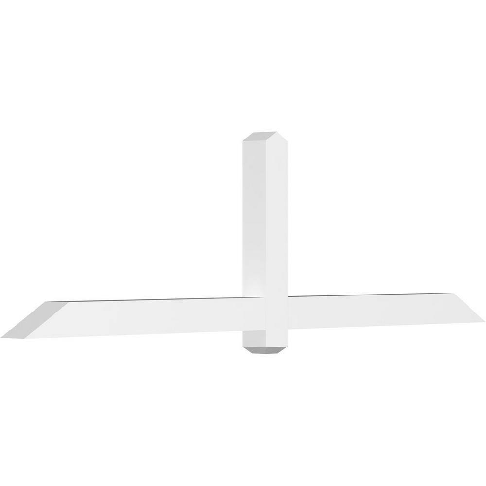 84 in. W x 24 1/2 in. H x 4 in. D x 4 in. F, 7/12 Pitch, Eugene Signature Urethane Gable Bracket, Primed Tan price history on PriceWatchPro