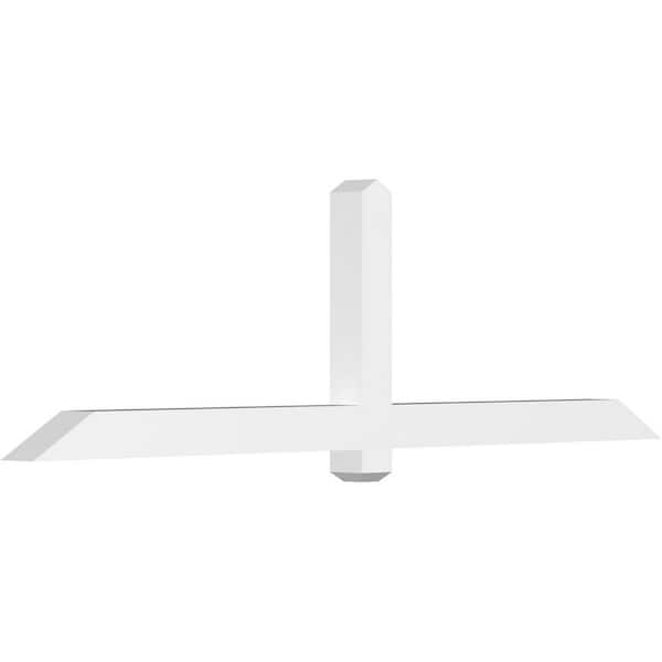 Ekena Millwork Eugene 84 in. W x 24.5 in. H x 4 in. D Signature Polyurethane Bracket