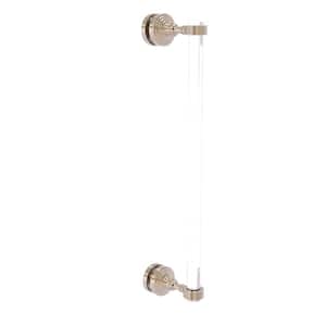 Pacific Grove Collection 18 Inch Single Side Shower Door Pull with Groovy Accents in Antique Pewter