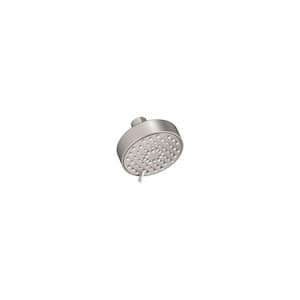 Awaken G90 3-Spray Patterns 2.5 GPM 3.56 in. Wall Mount Fixed Shower Head in Vibrant Brushed Nickel