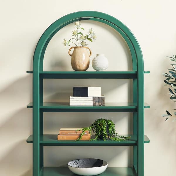 Walker Edison Furniture Company Zoey 72 in. Tall Green MDF/Solid