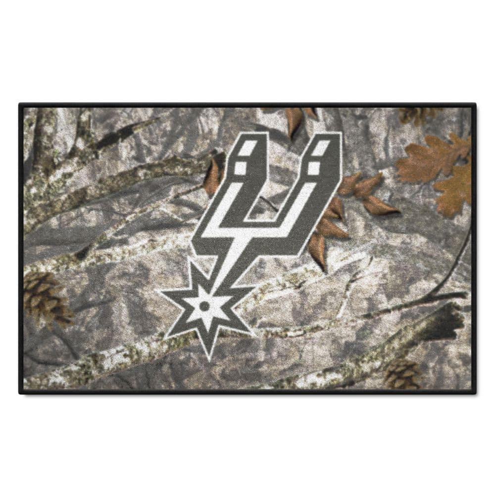 Fanmats San Antonio Spurs Camo Starter Mat Accent Rug - 19in. x 30in.