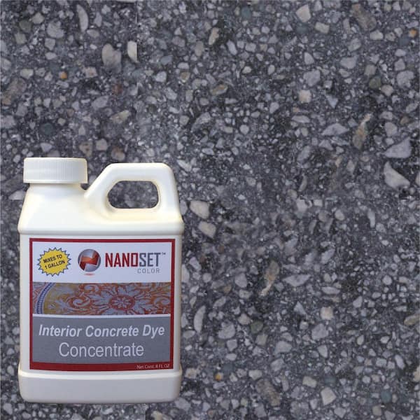 NanoSet Color 8-oz. Jet Stone Interior Concrete Dye Stain Concentrate