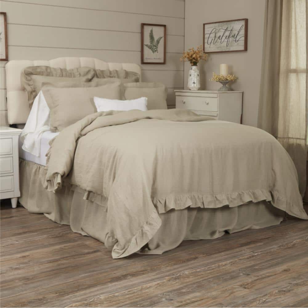 Provincial Linen Natural Queen Duvet Cover 90Lx90W price history on PriceWatchPro