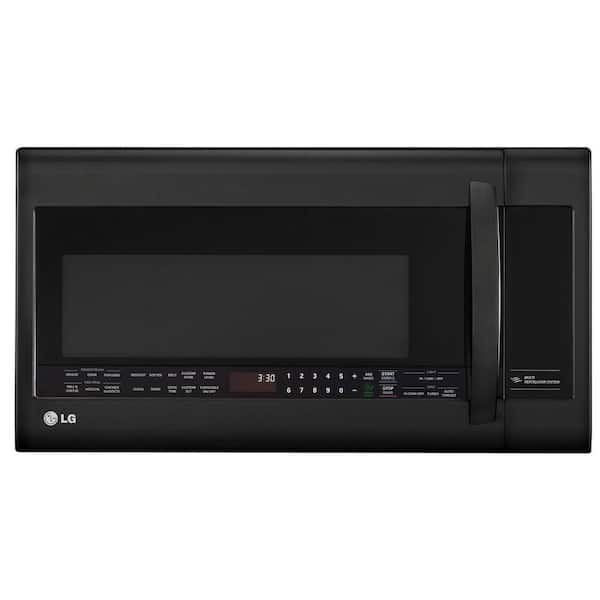 LG 2.0 cu. ft. Over the Range Microwave Oven in Smooth Black with Sensor Cooking Technology