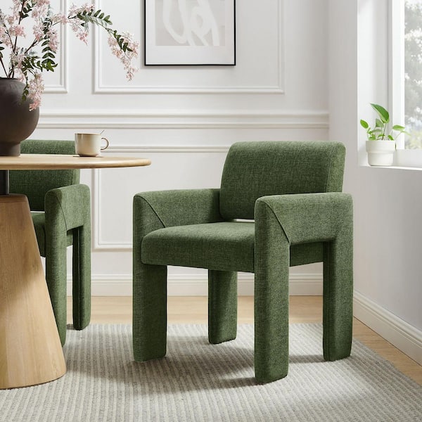 Daven Upholstered Dining Chair in Foliage