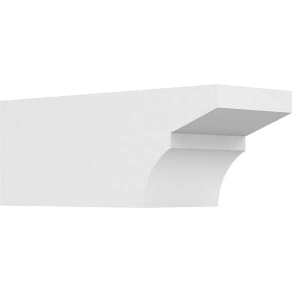 Ekena Millwork 6 in. x 6 in. x 16 in. Standard Monterey Architectural Grade PVC Rafter Tail Brace