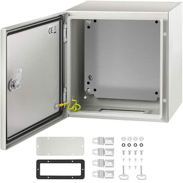 12 in. x 12 in. x 8 in. NEMA Steel Enclosure, IP66 Waterproof and Dustproof, Outdoor/Indoor Electrical Junction Box