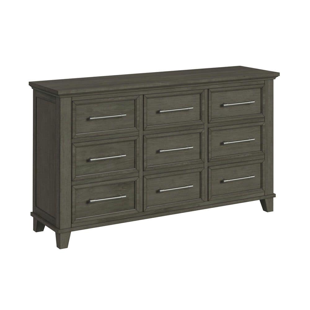 Henrik Grey 9-Drawer 64 in. Dresser