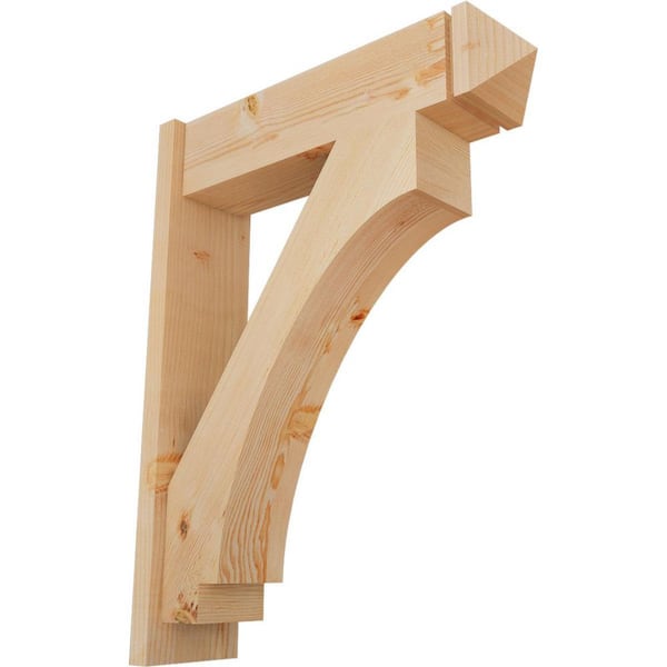 Ekena Millwork 8 in. x 36 in. x 28 in. Imperial Arts and Crafts Smooth Douglas Fir Outlooker