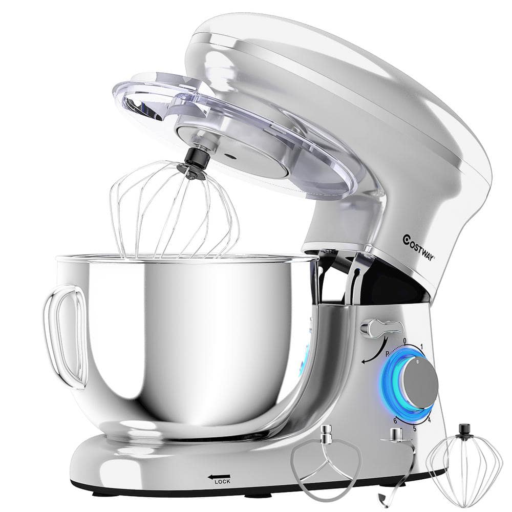 Loniko Electric Stand Mixer, 6.5-QT 6-Speed Tilt-Head Household Stand  Mixers with Dough Hook, Wire Whip & Beater, Kitchen Food Mixers with Splash