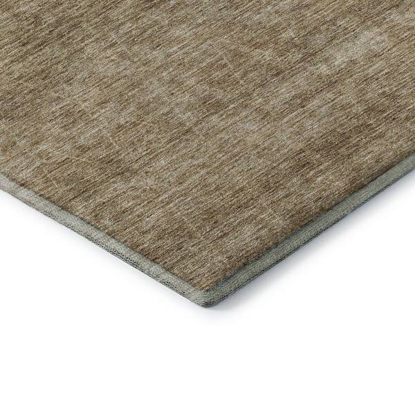 Mayfield Premium Machine Washable Abstract AMF1165 Wheat 2 ft. x 3 ft. Area Rug