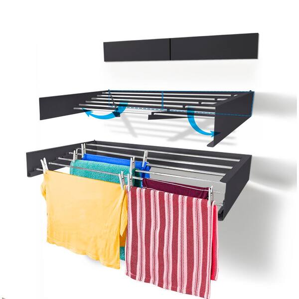 Folding Clothes Airer Laundry Dryer Rack In/Outdoor Drying Hanger Space-saving 