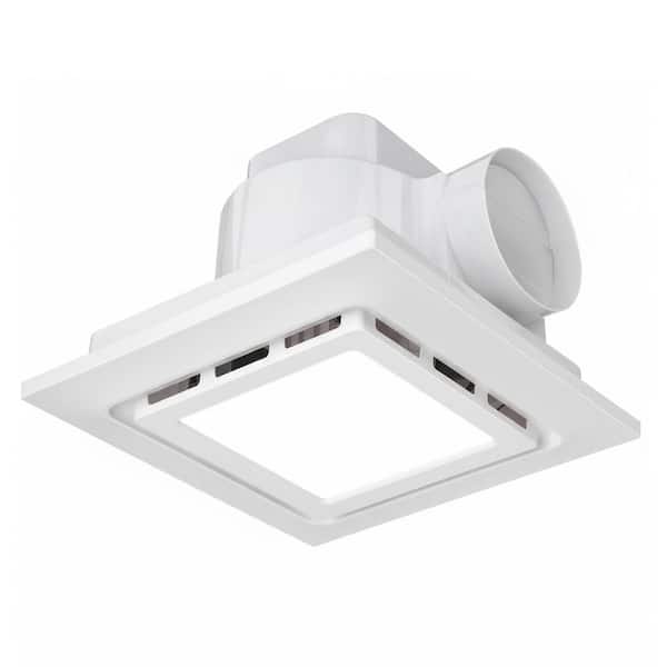 Ultra Quiet 1.0 Sone Bathroom Exhaust Fan with 1500LM LED Light 130CFM Ventilation 10x10 Ceiling Mount