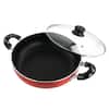 Better Chef 14 Diameter in. Aluminum Nonstick Deep Fryer Frying Pan in Red  with Lid 985117959M - The Home Depot