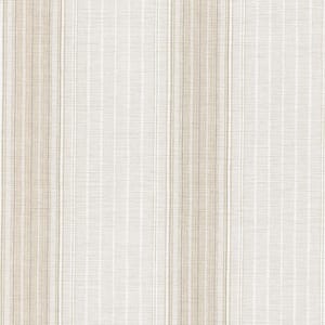 Allaire Cream Cable Stripe Light Grey Wallpaper Sample