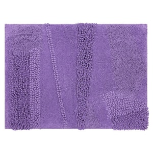 Composition Fiesta Orchid 17 in. x 24 in. Cotton Bath Mat