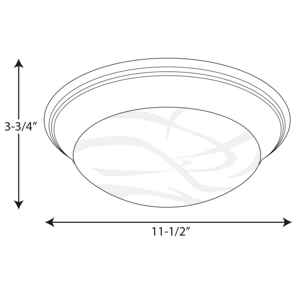 Brushed Nickel Alabaster Glass Flush Mount Ceiling Light