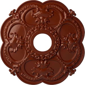 1-1/2 in. x 18 in. x 18 in. Polyurethane Rotherham Ceiling Medallion, Firebrick