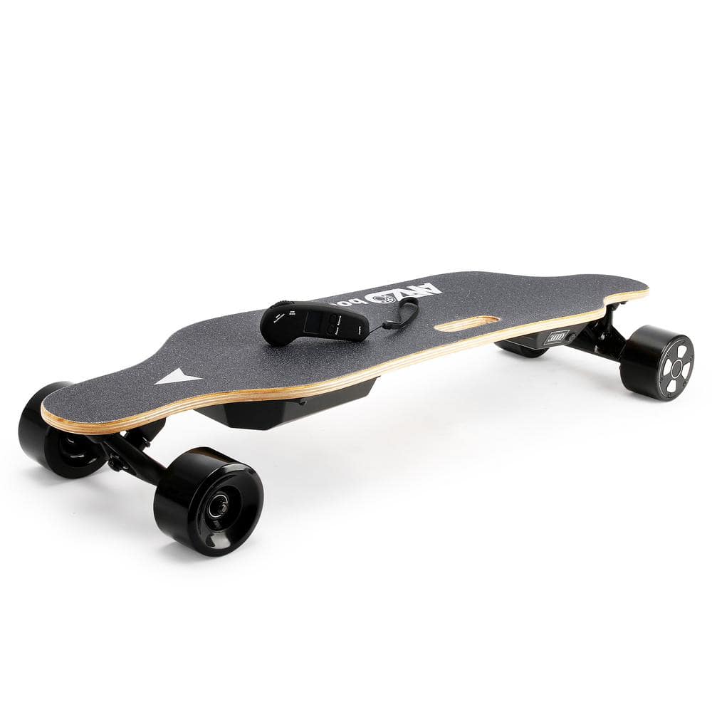 Sudzendf Black Electric Skateboard with Remote Longboard Speed up to ...