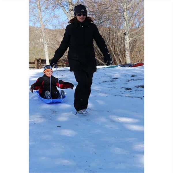 Ejoy 48 in. x 18 in. x 5 in. Downhill Winter Toboggan Snow Sled With Rope (Blue, 1-Piece) SnowSled48x18x5_Blue_1pc