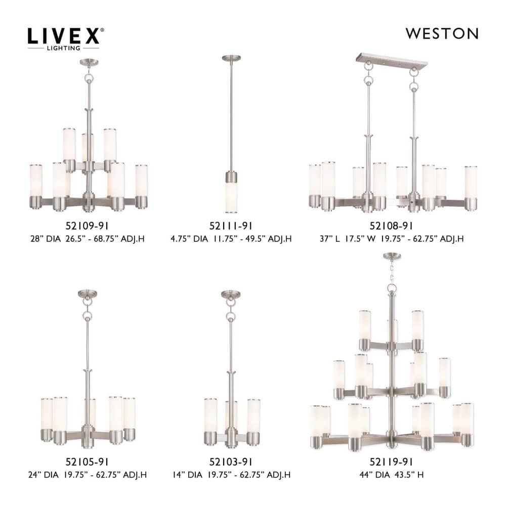 Brushed Nickel Rustic Chandelier with Hand Blown Glass