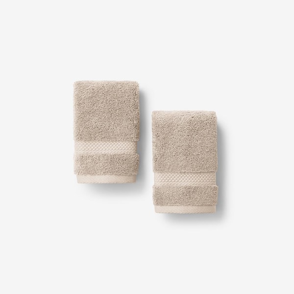 The Company Store Legends Hotel Sterling Supima Ivory Cotton Wash Cloth