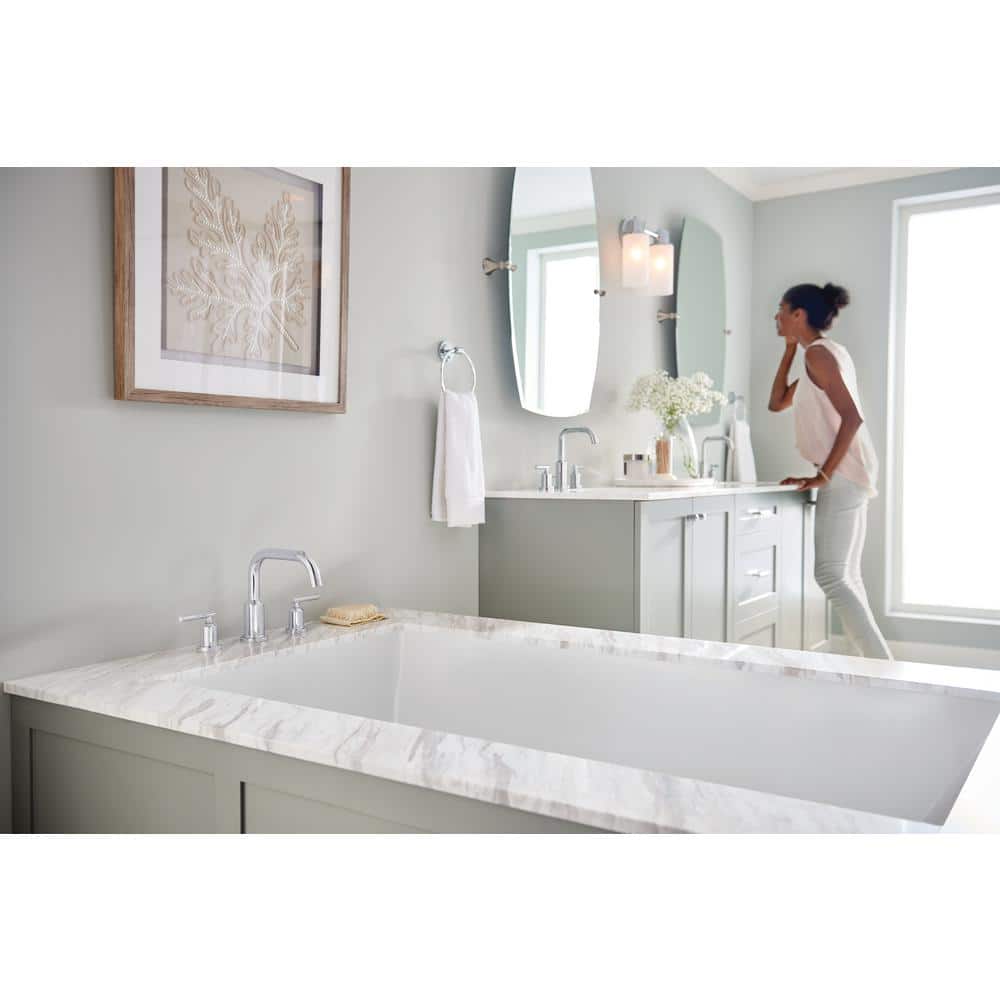 Gibson Chrome Double Handle Deck Mounted Roman Tub Faucet