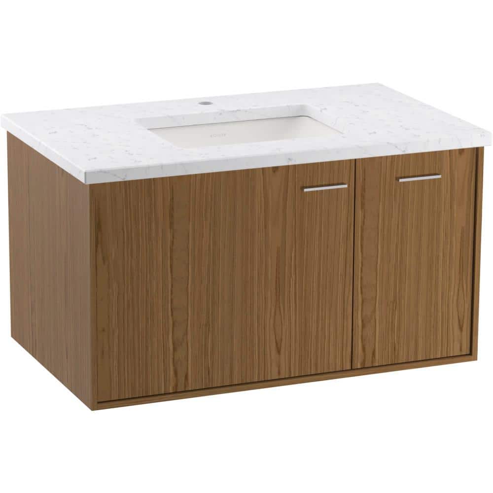 KOHLER Jute 36 in. W x 22 in. D x 20 in. H Single Sink Floating Bath