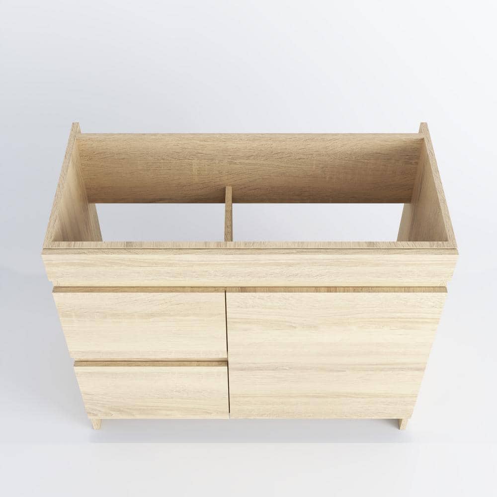 Cinnamon 36" Light Oak Freestanding Bathroom Vanity Base